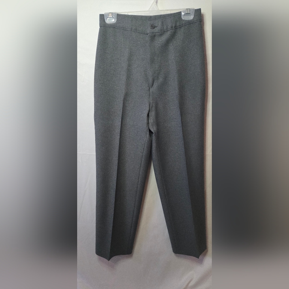 Levi's Vintage 80s Bend Over Women's Straight Light Gray Pleated Trouser Size 14